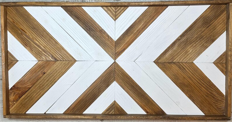 Handmade Wood Mosaic Barn Quilt Wall Art or Tray image 5
