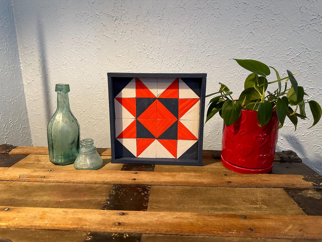 Handmade Rustic Wood Mosaic, Farmhouse Style Barn Quilt - Etsy