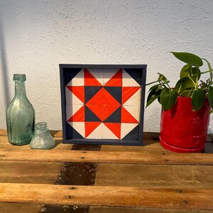 Handmade Rustic wood Mosaic, Farmhouse Style Barn Quilt