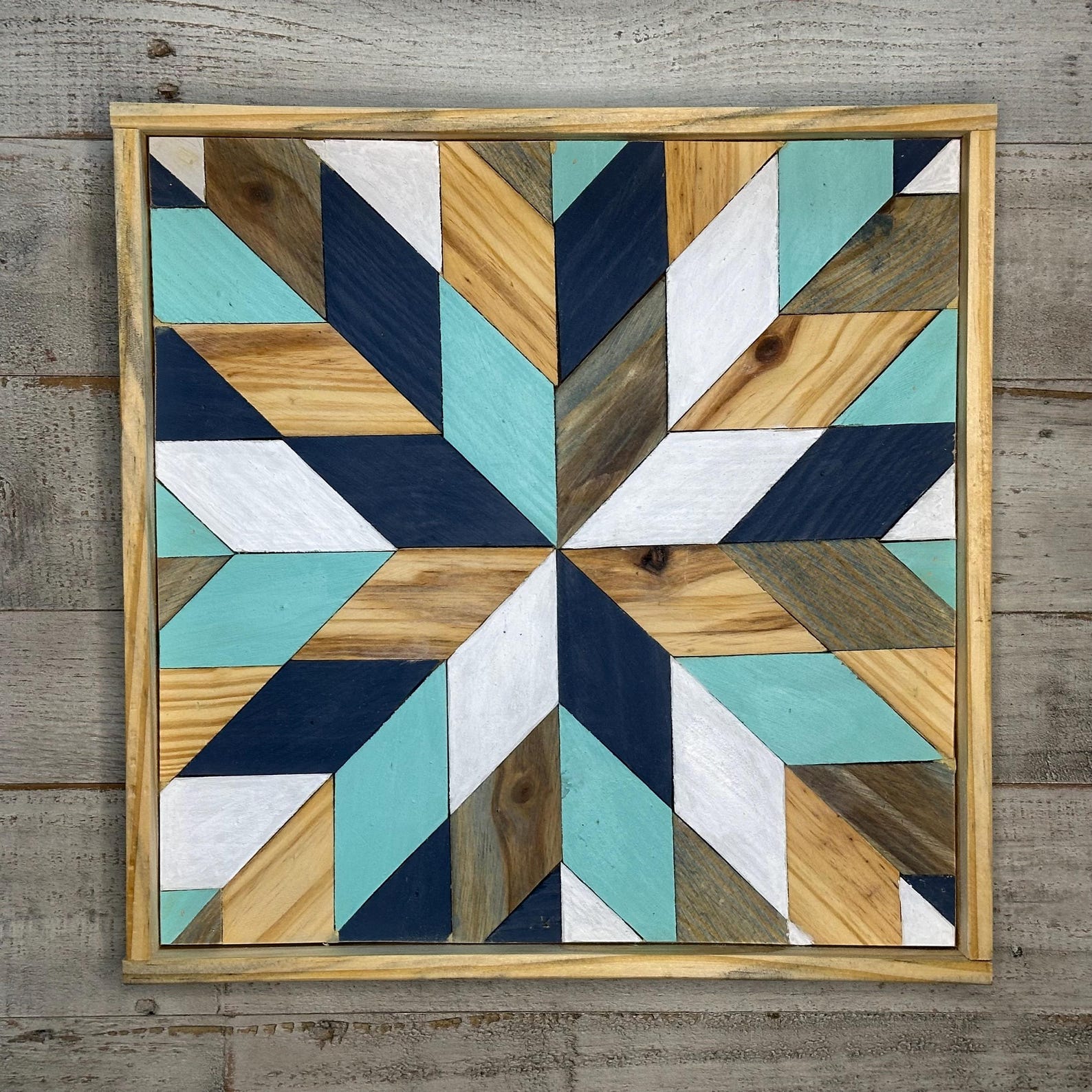 Handcrafted Rustic Wood Mosaic Barn Quilt - Etsy