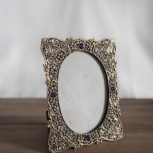 Heavy Ornate Brass tone Frame
