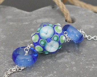 Handmade lampwork beads | focal | BHB | Large Hole Beads | Big Hole Beads | SRA | artisan glass | Silke Buechler | European Charms