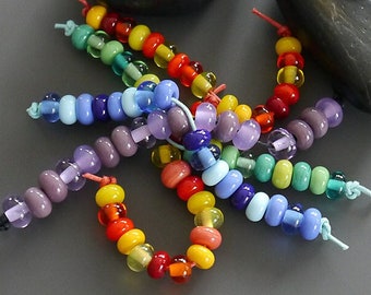 Perles faites main au chalumeau | d'espacement | perles d'espacement | ARS | verre artisanal | Silke Buechler