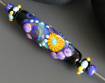 Handmade lampwork beads | focal | SRA | artisan glass | Silke Buechler