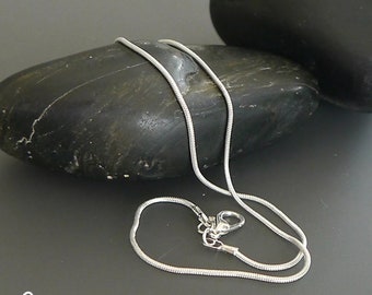 ADD ON for my pendants - Silver Plated Necklace - Snake Chain - Schlangenkette - Lobster Clasp