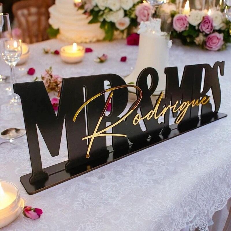 Mr and Mrs Wedding Signs - Etsy