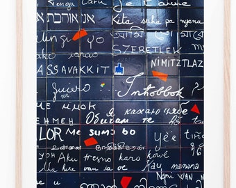 Paris love wall digital download photograpphy for wall decor