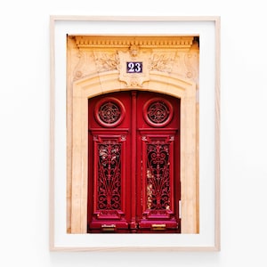 Paris door digital print for Parisian home decor - Instant download photography