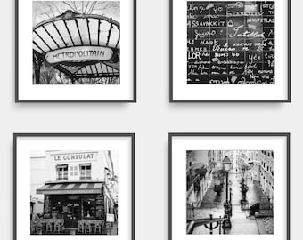 Montmartre set of prints - Paris photography - Paris wall art - Paris digital print - Gallery wall art - Large wall art