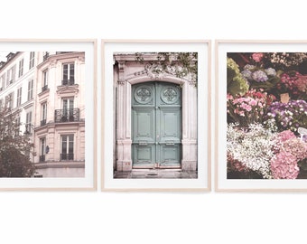 Paris set of Photography, Paris Marais gallery wall , Digital prints, French Decor, Paris Wall Art, Paris Photography Print