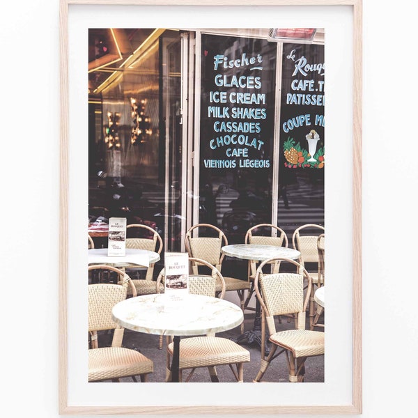 Paris Photography, Parisian restaurant, paris digital print, French Decor, Paris Wall Art, Paris Photography Print