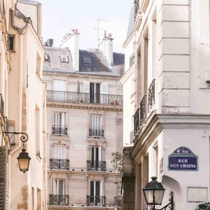 Parisian street printable photography for wall decor - Paris wall decor - Travel instant download - Travel print