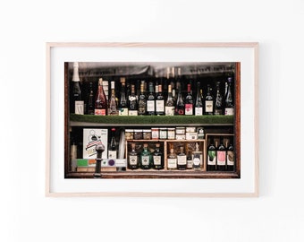 Paris wine shop instant Download photography for Kitchen Wall decor - Paris digital print