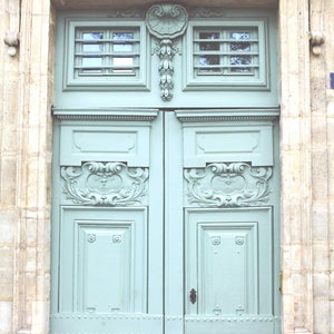 Paris Blue Door printable photography - Paris Art Print, Blue Door Photography Print, Paris Wall Art Print, French Wall Decor, Travel Photo