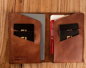 Custom Antic Leather Passport Cover, Zipped Bi-fold Passport Holder, Personalized Passport Wallet, Travel Wallet, Secured Passport Bag