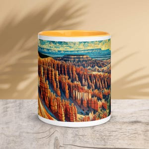 Bryce Canyon National Park Van Gogh Style Mug, Bryce Canyon National Park Mug, Van Gogh Cup, Ceramic Mug, Perfect Gift for Nature Lovers