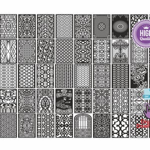 50 Panel Collection CNC Files: Laser & Plasma Cut Designs (Digital Download)