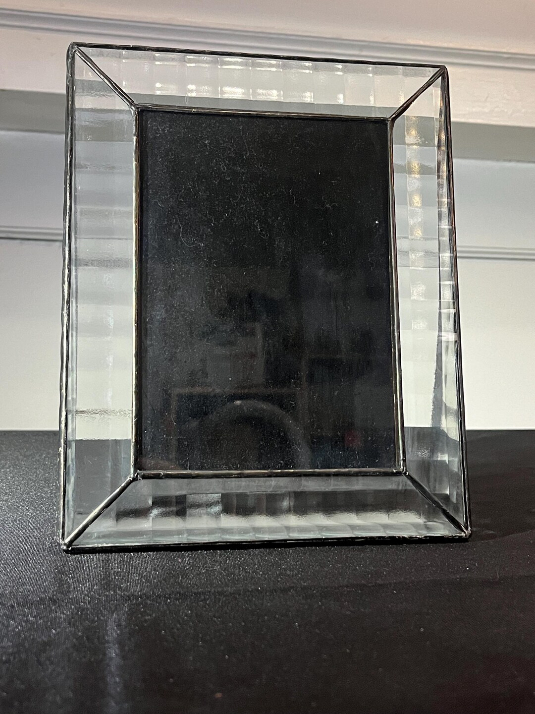 Vintage Artisan Handmade Leaded Glass Triangular Picture Frame 5x7 - Etsy