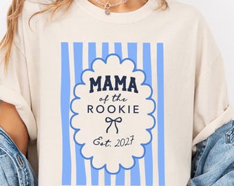 Custom Mommy Of The Rookie Shirt, Baseball Mama Shirt, 1st Birthday Mommy Outfit, Baseball Theme Baby First Birthday, Matching Family Group