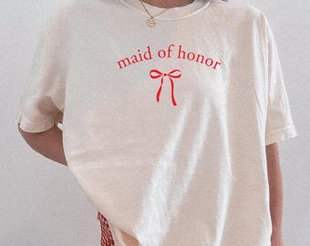 Comfort Colors Maid of Honor Shirt, Maid Of Honor Gift, Bridal Party Gift, Maid of Honor Tshirt, Bridesmaid Gifts, Maid Of Honor Tee