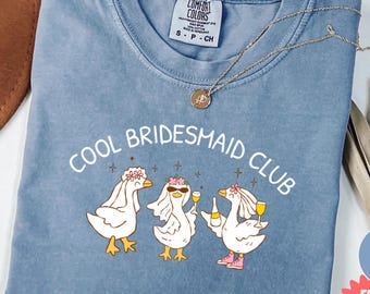 Bridal Party Comfort Colors® Shirt, Bridesmaid Proposal Gift, Maid Of Honor Tee, Matching Wedding Shirt, Wedding Party Bachelorette Shirt