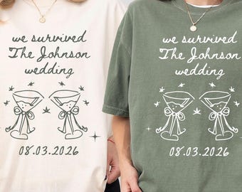 Custom Wedding Toss Shirt, Bridal Party Tee, Personalized Wedding Guest Shirt, Matching Wedding Weekend Outfit, Bride Squad Gift