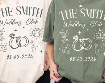 Custom Wedding Toss Shirt, Bridal Party Tee, Personalized Wedding Guest Shirt, Matching Wedding Weekend Outfit, Bride Squad Gift