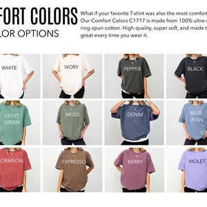a group of women wearing different colored shirts