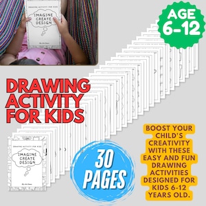 Actividades de dibujo creativo para niños, perfectas para regalar en cumpleaños y Navidad.