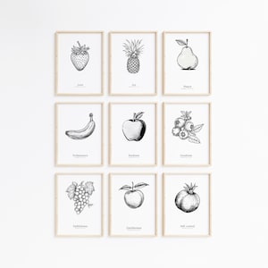 Fruit of the spirit modern Christian art bundle of nine Bible Verse Wall Art Christian Home Decor Vintage Wall Art Print Christian Poster