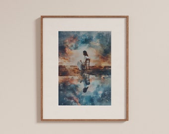 Jesus Painting Modern Christian Art Jesus Art Painting Scripture Wall Art Christian Art Prints Picture of Jesus Artwork Christian Painting