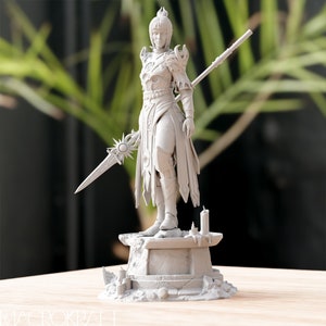 Shadowheart - Baldur&#39;s Gate 3 | Maximaal gedetailleerd 12K 3D-geprint figuur | Sculptuur van NomNom | 95 mm-434 mm hoogte | BG3-beeldje