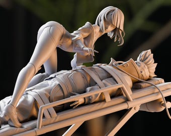 LUCY & DAVID - Cyberpunk Edgerunners / Figura stampata in 3D di alta qualità / Statua verniciabile per collezionisti e pittori / Figurina in resina 12K