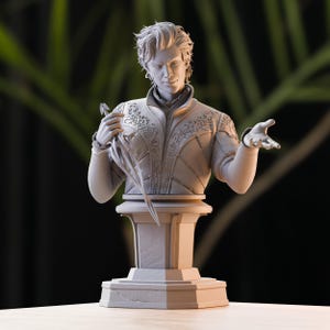 ASTARION BUST - Baldurs Gate 3 | Paintable Figure | Highly Detailed 12K 3D Printed Statue | Ready for Priming & Painting | Figurine