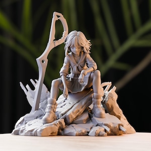 RYUKO MATOI - Kill La Kill | Figurine imprimée en 3D haut de gamme | Statuette à peindre pour collectionneurs et peintres | Figurine en résine 12 carats