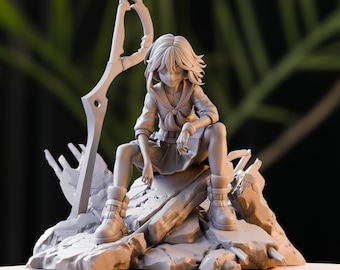 RYUKO MATOI - Kill La Kill | Premium 3D Printed Figure | Malowalna statua dla kolekcjonerów i malarzy | Figurka z żywicy 12K