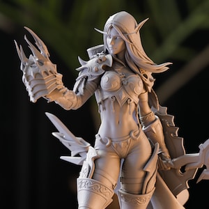 THE BANSHEE QUEEN | Paintable Figure | Highly Detailed 12K 3D Printed Statue | Ready for Priming & Painting | Bulkamancer Figurine