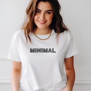 Minimal shirt, Minimalist T-shirt, Minimal T-shirt, Minimal style, Minimal Lifestyle, Minimal mood, Quiet Luxury, Idea Gift, bnw