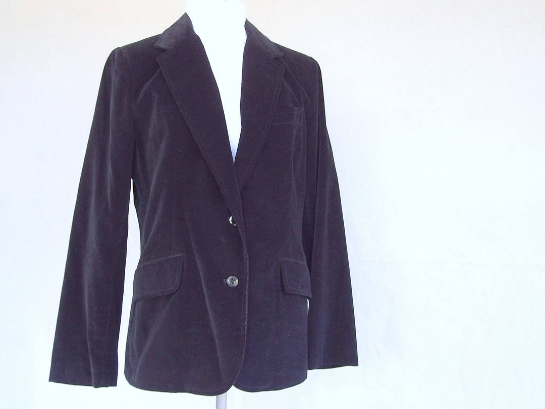 Black Velvet Blazer, Vintage 1970's Collection 7 Jacket