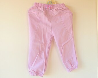 Orchid Pants for Girls by Little Brooke, Vintage 1990's Pinkish Purple Pants, Size 2T