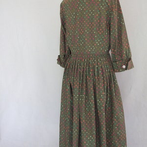 Vintage 1950s Dress Polka Dot Day Dress Fits Size 6 Small - Etsy