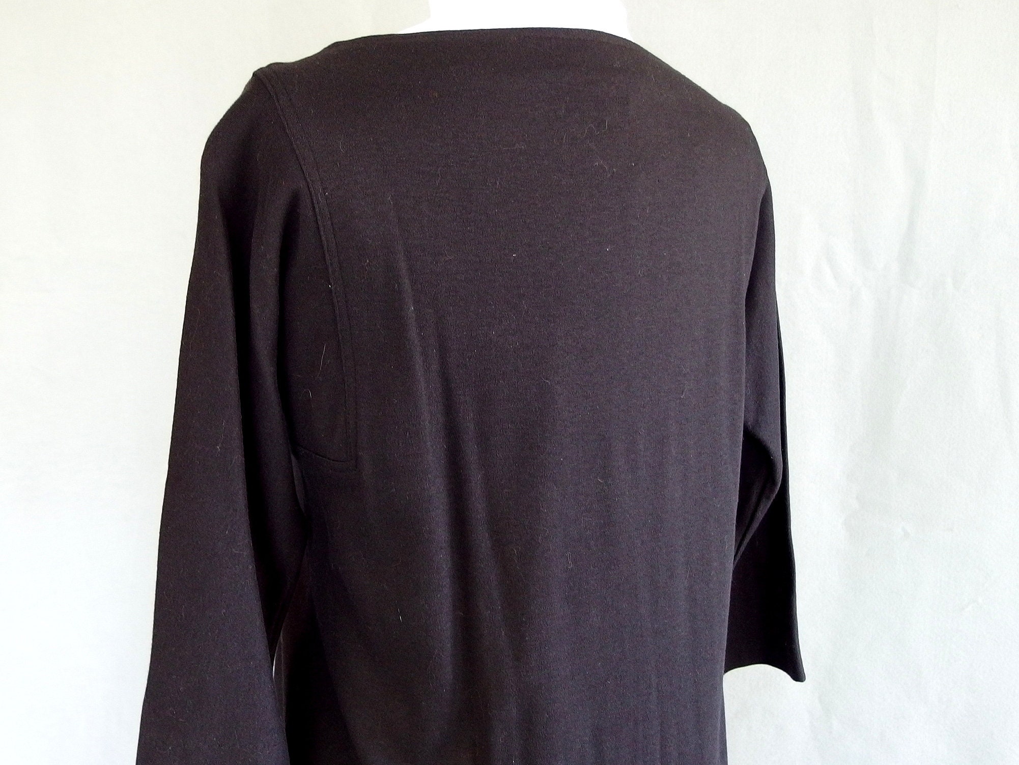 Black T Shirt Dress Vintage 1990's Minimalist Dress | Etsy