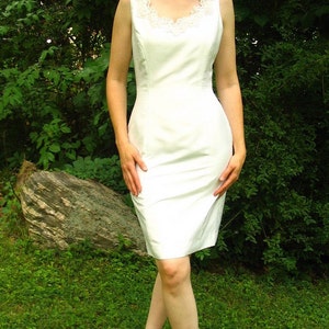 Eco Wedding Dress with Detachable Train, Upcycled Refashioned Bridal Gown, Fits Size 6, Small R62 image 3