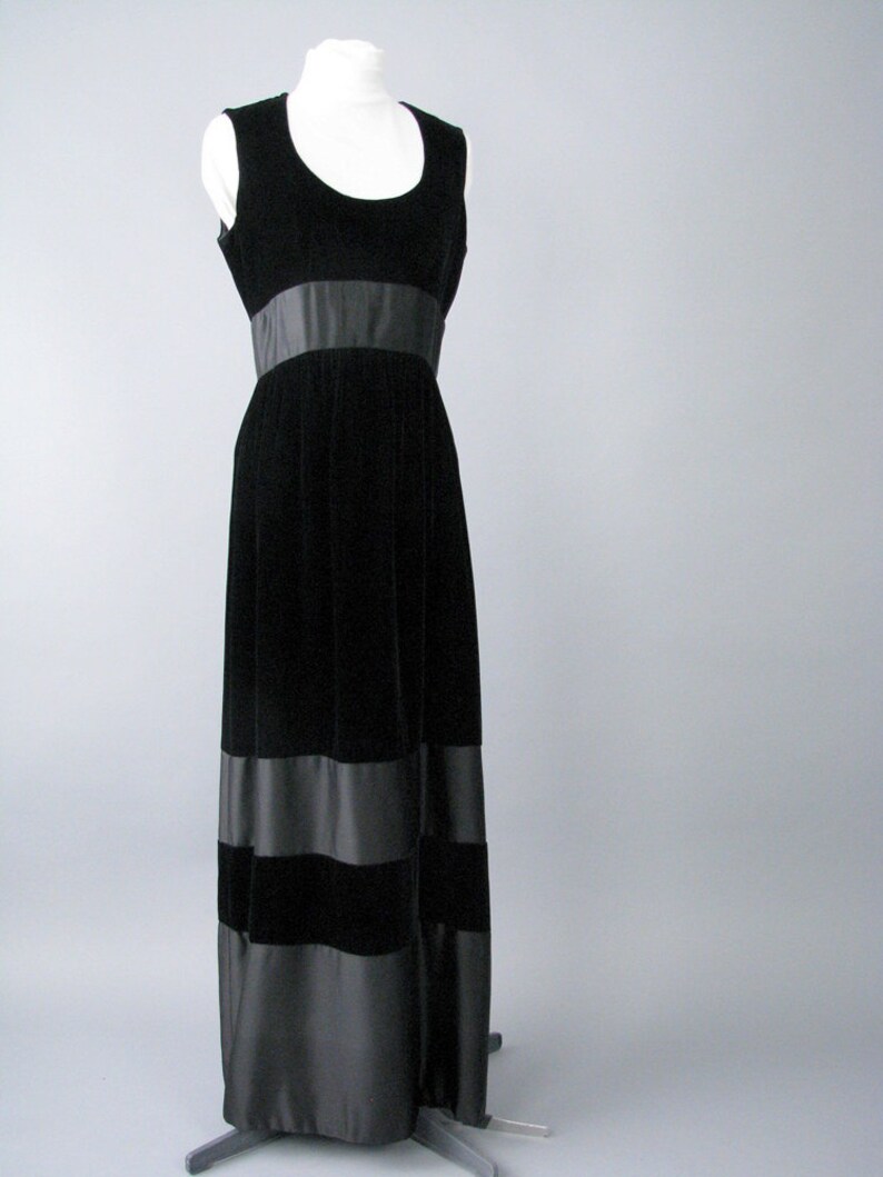 Vintage Black Long Sleeves Prom Dress,Black Party Gown Y6206