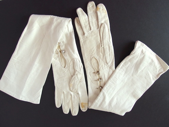 ivory opera gloves