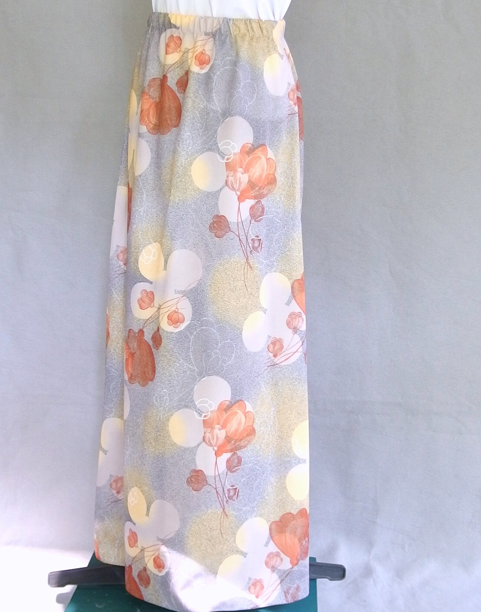 Mod 2 Piece Dress Vintage 1970's Fall Floral Maxi Outfit | Etsy