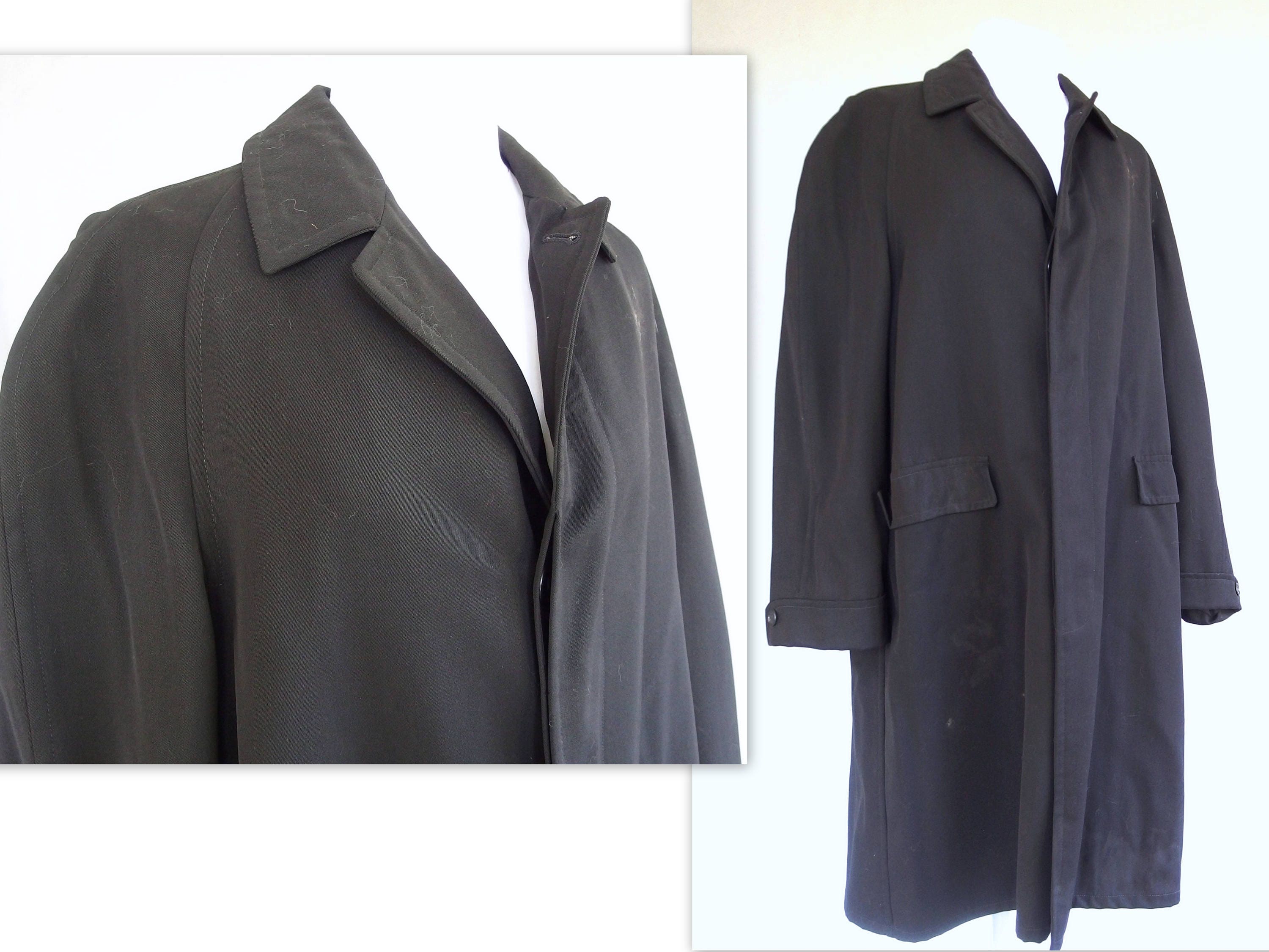 50s〜 alligater cotton gabardine coat Vintage 1950s Alligator Surain Beige Gabardine Overcoat USA