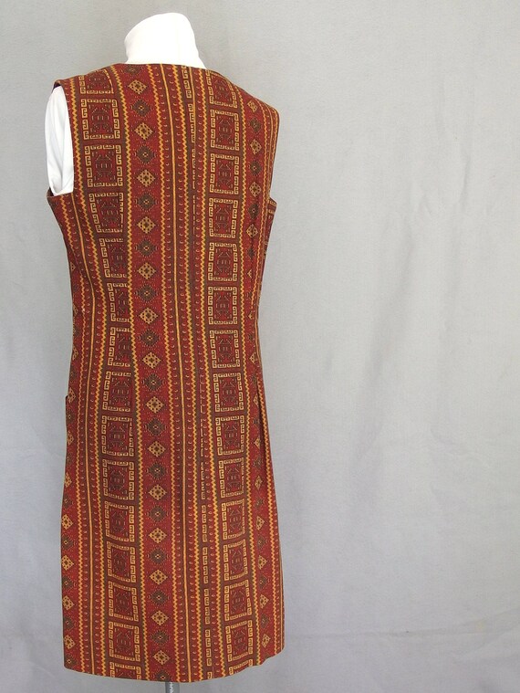 Ethnic Print Jumper, Vintage Handmade Dress, Fits… - image 3