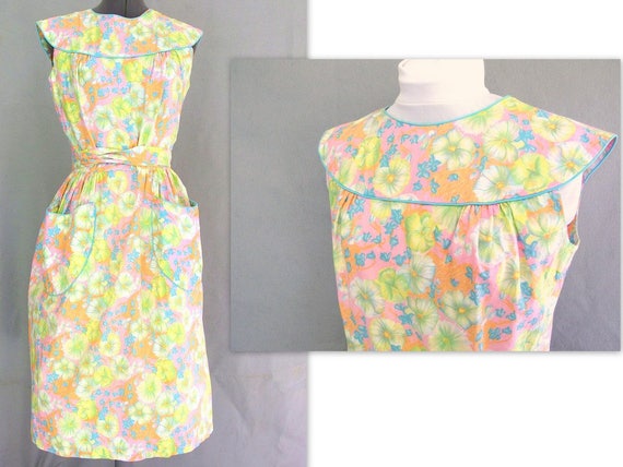 Vintage 1950's Floral Wrap Dress by Swirl, Modern