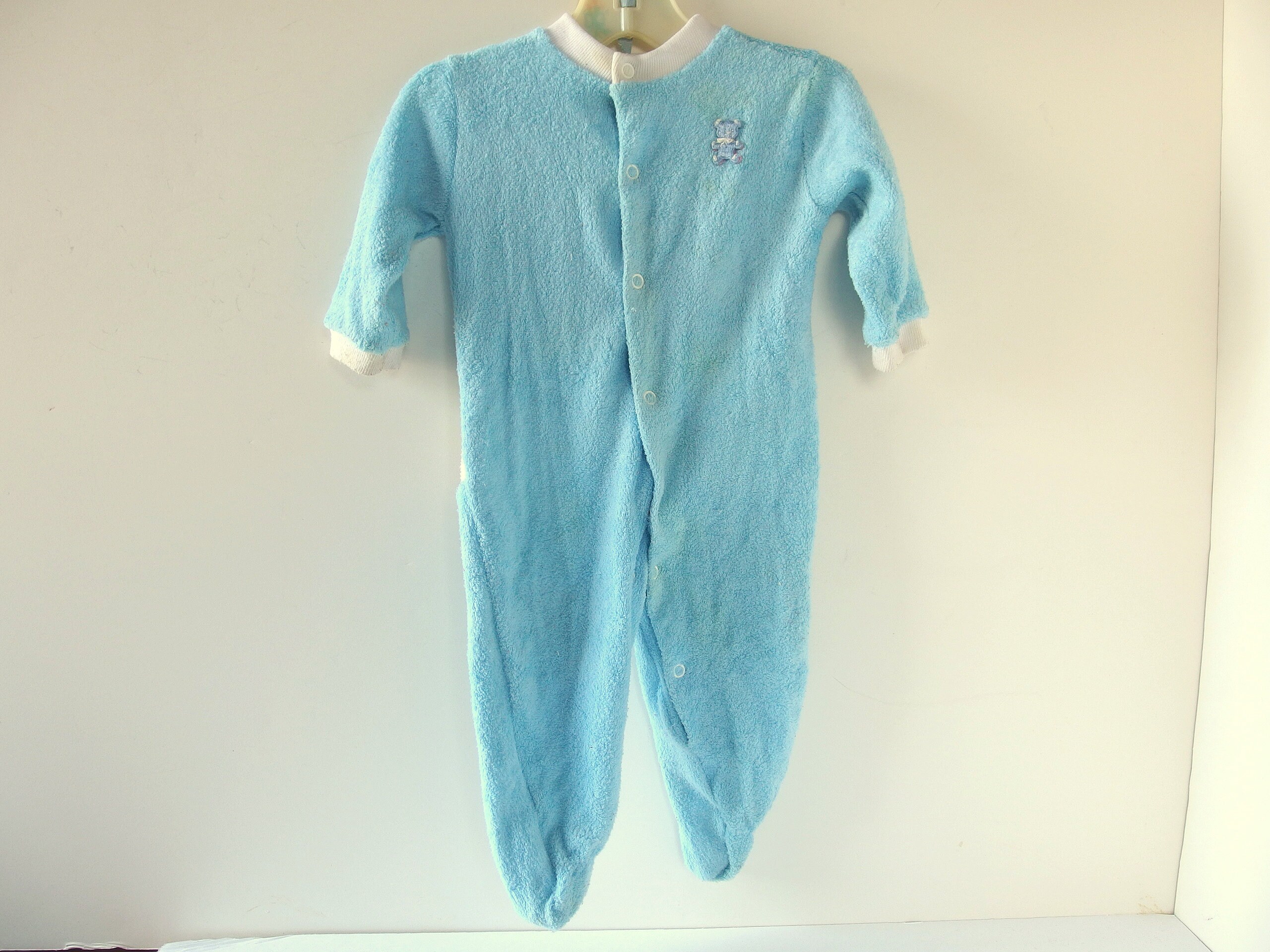 Terry cloth footed pajamas cheap